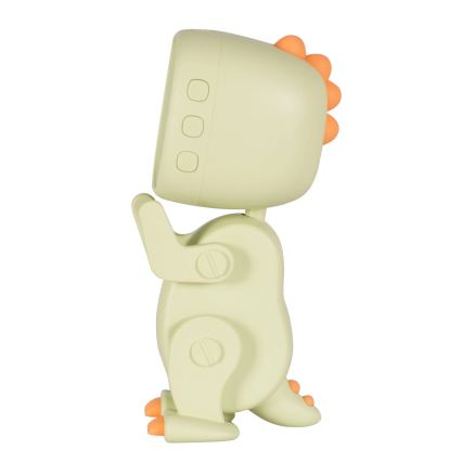 LED RGBW Dimmelhető gyermek éjszaka kislámp ébresztőórával ROBOT LED/1W/5V 1200 mAh