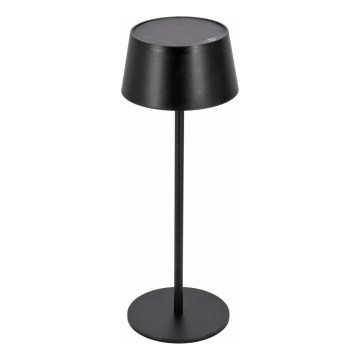 LED dimmelhető érintésvezérelt napelemes lámpa LED/3W/5V USB 1800 mAh IP44 fekete