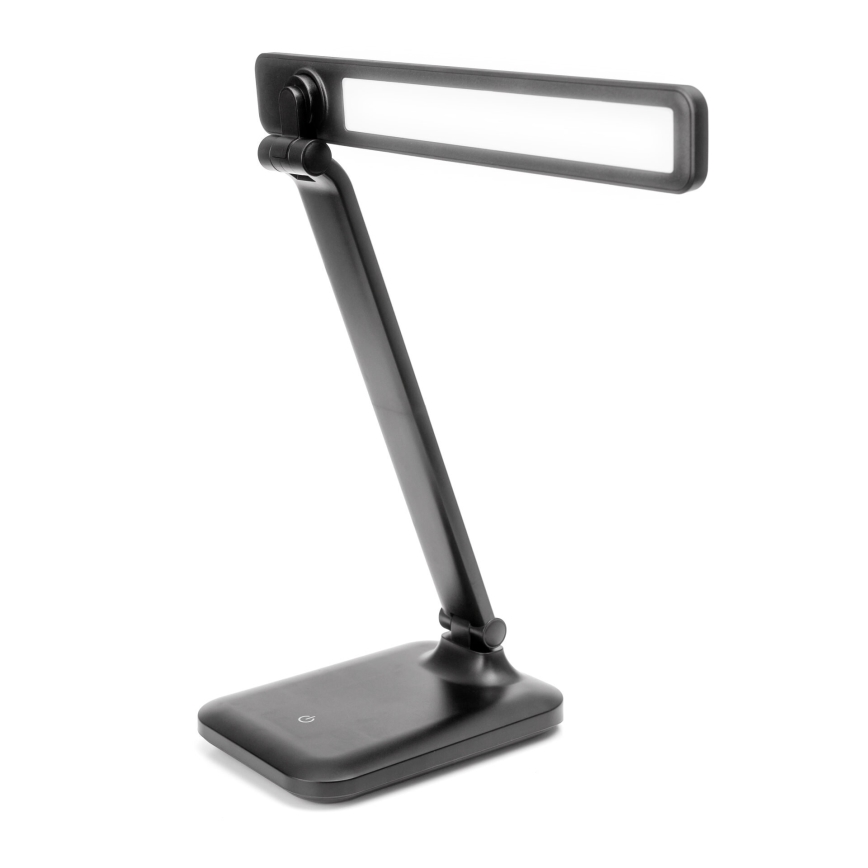 LED dimmelhető, érintésvezérlésű asztali lámpa USB-porttal REMUS LED/5W/230V fekete