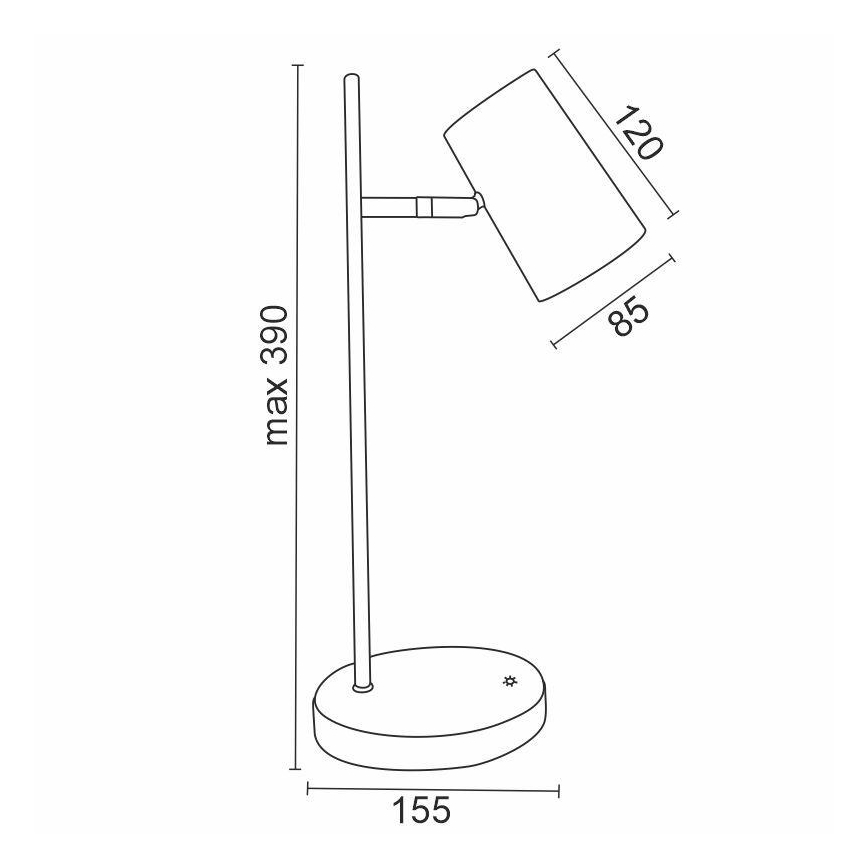 LED Dimmelhető érintős asztali lámpa ALICE LED/5W/230V fehér