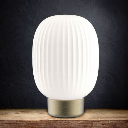 LED Dimmelhető érintős asztali lámpa LATTE LED/1,8W/5V USB 2000 mAh arany/fehér