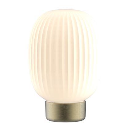 LED Dimmelhető érintős asztali lámpa LATTE LED/1,8W/5V USB 2000 mAh arany/fehér