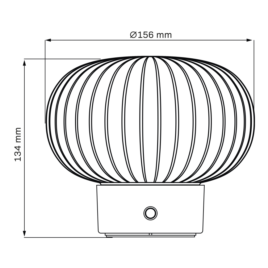 LED Dimmelhető érintős asztali lámpa LATTE LED/1,8W/5V USB 2000 mAh matt króm/fehér