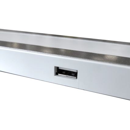 LED Dimmelhető érintős asztali lámpa MADERA LED/7W/230V USB fehér