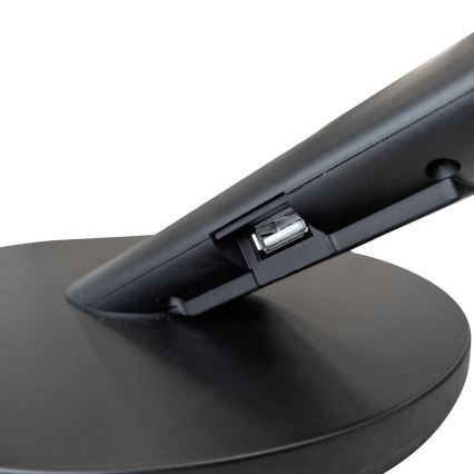 LED Dimmelhető érintős asztali lámpa OPTIMUM LED/7W/230V USB 3000/4000/6000K fekete