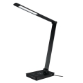 LED Dimmelhető érintős asztali lámpa vezeték nélküli töltéssel LED/9W/230V 3000-6500K fekete