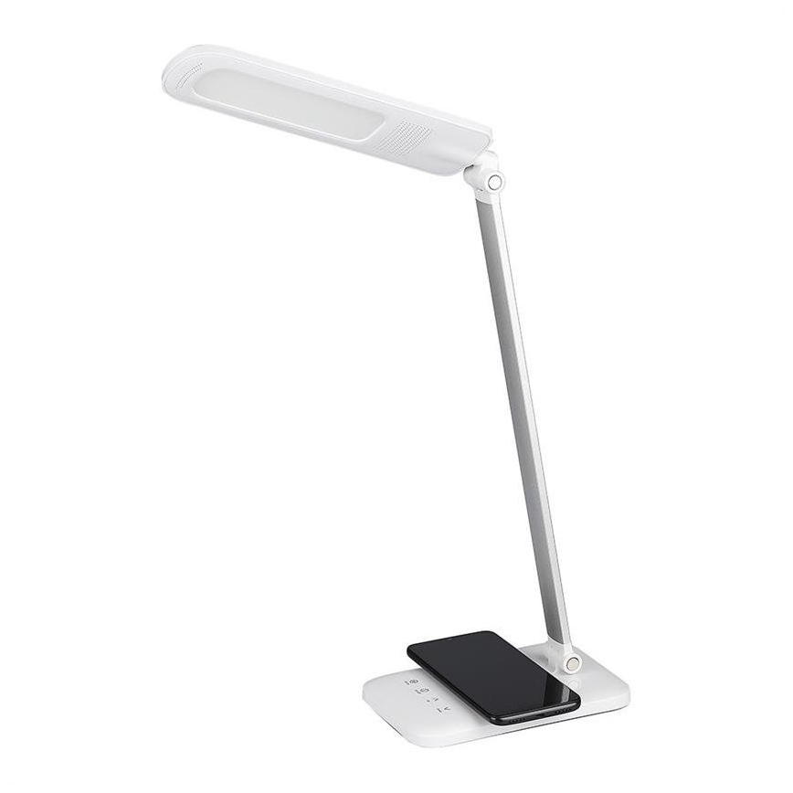 LED Dimmelhető érintős asztali lámpa vezeték nélküli USB töltővel USB LED/16W/230V 2800K-5700K