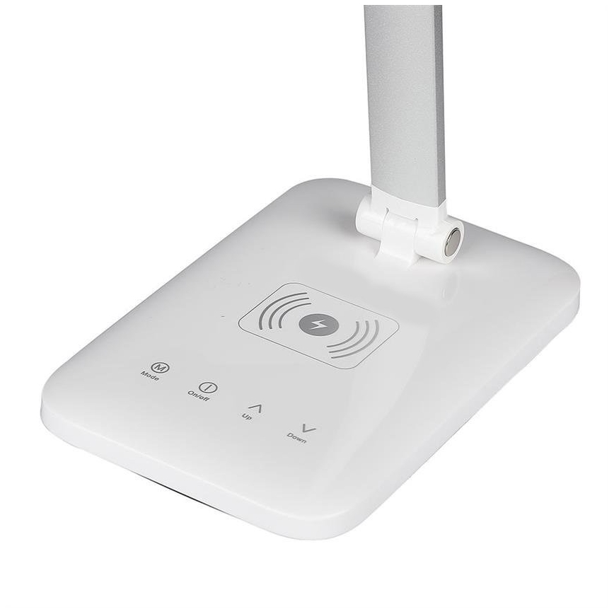 LED Dimmelhető érintős asztali lámpa vezeték nélküli USB töltővel USB LED/16W/230V 2800K-5700K
