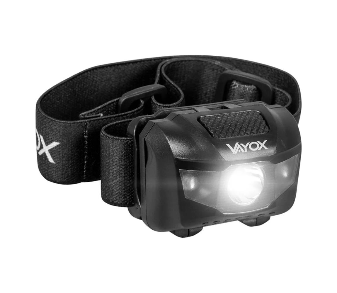 Vayox LED Dimmelhető fejlámpa 3xLED/3xAAA IPX4 100 fényes VA0178