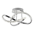LED dimmelhető felületre szerelhető csillár ABRO LED/26W/230V fényes króm
