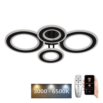 LED Dimmelhető felületre szerelhető csillár LED/100W/230V 3000-6500K + távirányítás