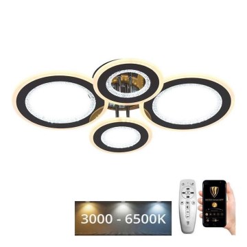 LED Dimmelhető felületre szerelhető csillár LED/100W/230V 3000-6500K + távirányítás
