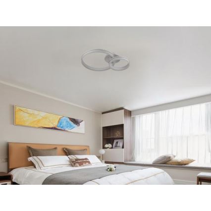 LED Dimmelhető felületre szerelhető csillár LED/110W/230V 3000-6500K + távirányítás