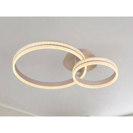 LED Dimmelhető felületre szerelhető csillár LED/110W/230V 3000-6500K + távirányítás