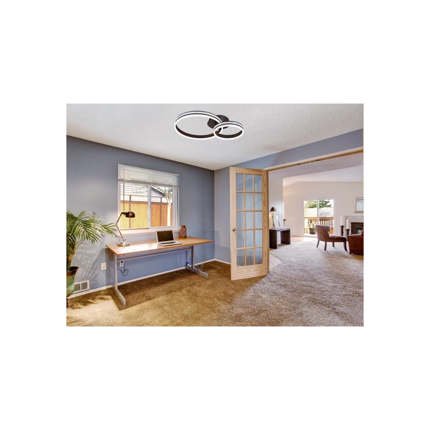 LED dimmelhető felületre szerelhető csillár LED/110W/230V 3000-6500K + távirányító