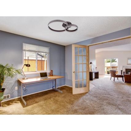 LED dimmelhető felületre szerelhető csillár LED/110W/230V 3000-6500K + távirányító