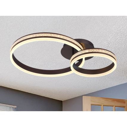 LED dimmelhető felületre szerelhető csillár LED/110W/230V 3000-6500K + távirányító