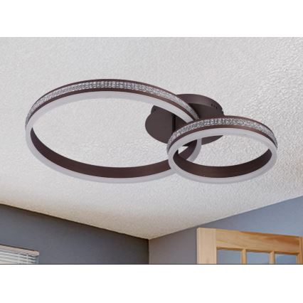 LED dimmelhető felületre szerelhető csillár LED/110W/230V 3000-6500K + távirányító