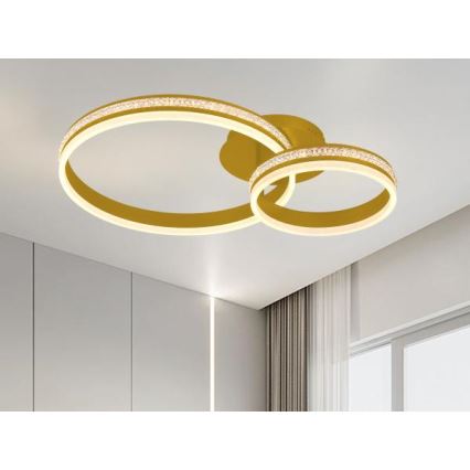 LED dimmelhető felületre szerelhető csillár LED/110W/230V 3000-6500K + távirányító