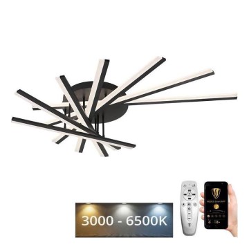 LED Dimmelhető felületre szerelhető csillár LED/120W/230V 3000-6500K + távirányítás