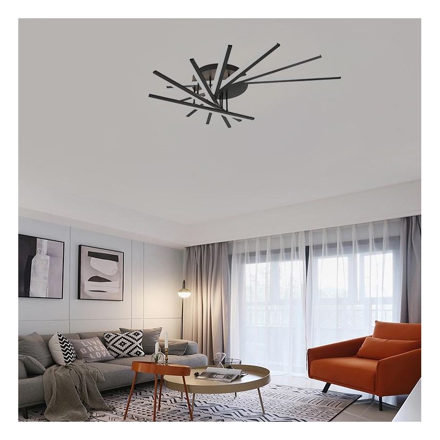 LED Dimmelhető felületre szerelhető csillár LED/120W/230V 3000-6500K + távirányítás