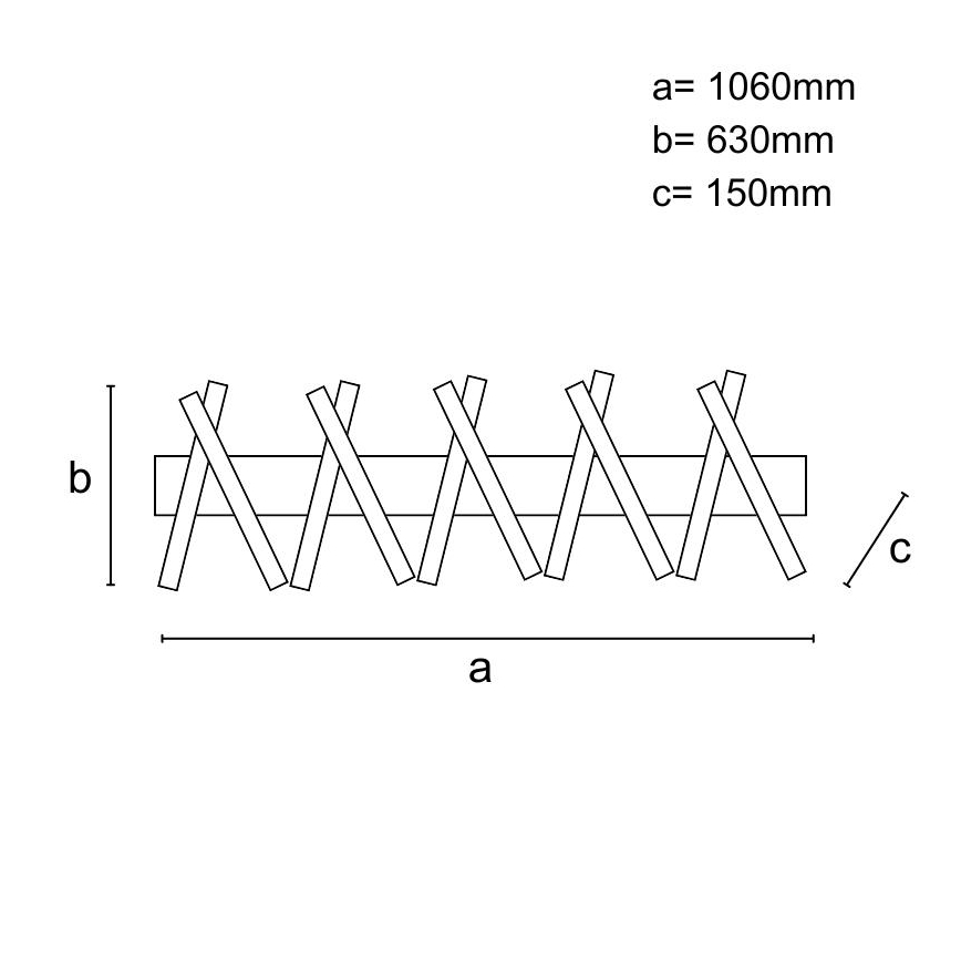 LED Dimmelhető felületre szerelhető csillár LED/125W/230V 3000-6500K + távirányítás