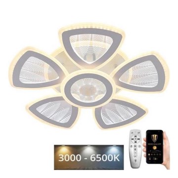 LED Dimmelhető felületre szerelhető csillár LED/145W/230V 3000-6500K + távirányítás