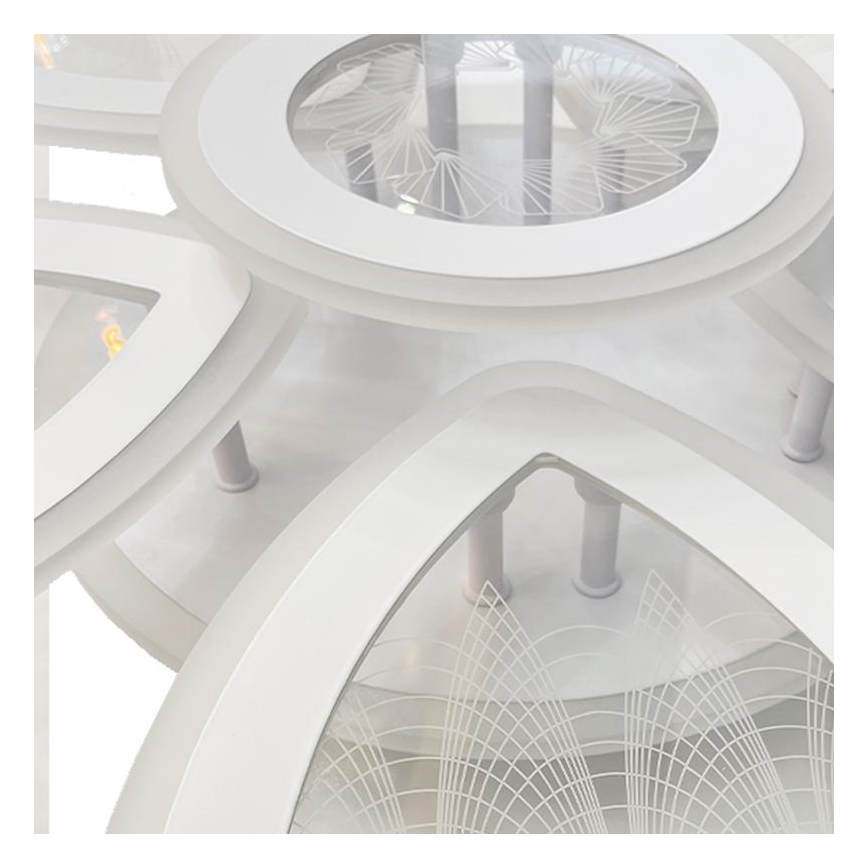 LED Dimmelhető felületre szerelhető csillár LED/145W/230V 3000-6500K + távirányítás