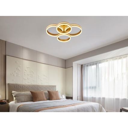 LED dimmelhető felületre szerelhető csillár LED/150W/230V 3000-6500K + távirányító