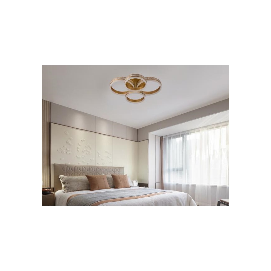 LED dimmelhető felületre szerelhető csillár LED/150W/230V 3000-6500K + távirányító
