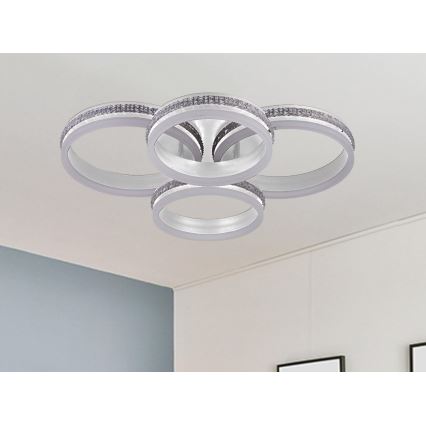 LED dimmelhető felületre szerelhető csillár LED/150W/230V 3000-6500K + távirányító