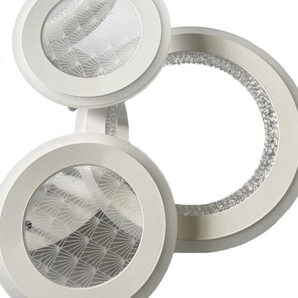 LED Dimmelhető felületre szerelhető csillár LED/200W/230V 3000-6500K + távirányítás