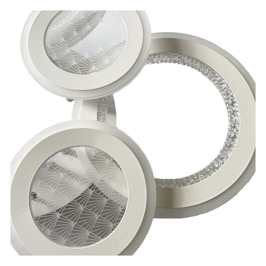 LED Dimmelhető felületre szerelhető csillár LED/200W/230V 3000-6500K + távirányítás