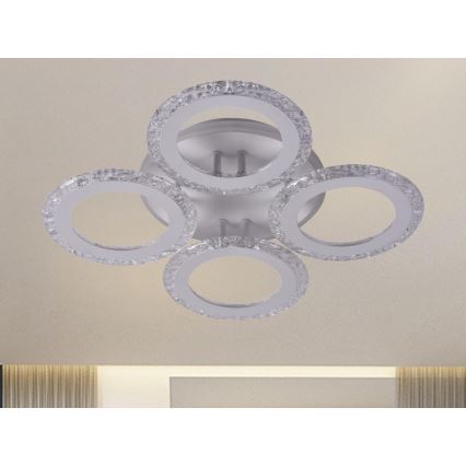 LED Dimmelhető felületre szerelhető csillár LED/55W/230V 3000-6500K + távirányító