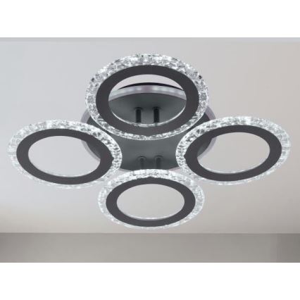 LED Dimmelhető felületre szerelhető csillár LED/55W/230V 3000-6500K + távirányító