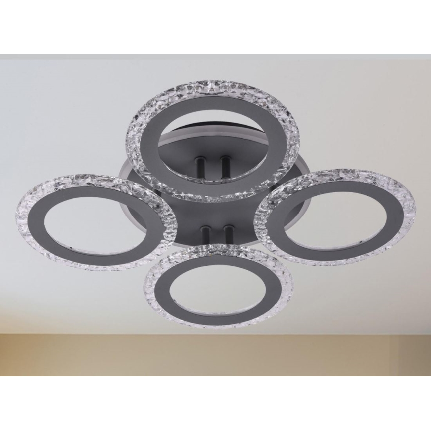 LED Dimmelhető felületre szerelhető csillár LED/55W/230V 3000-6500K + távirányító