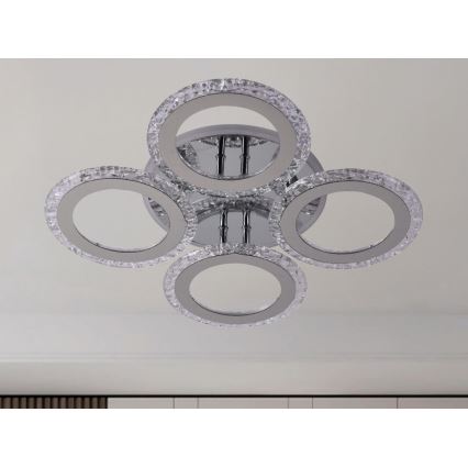 LED Dimmelhető felületre szerelhető csillár LED/55W/230V 3000-6500K + távirányító