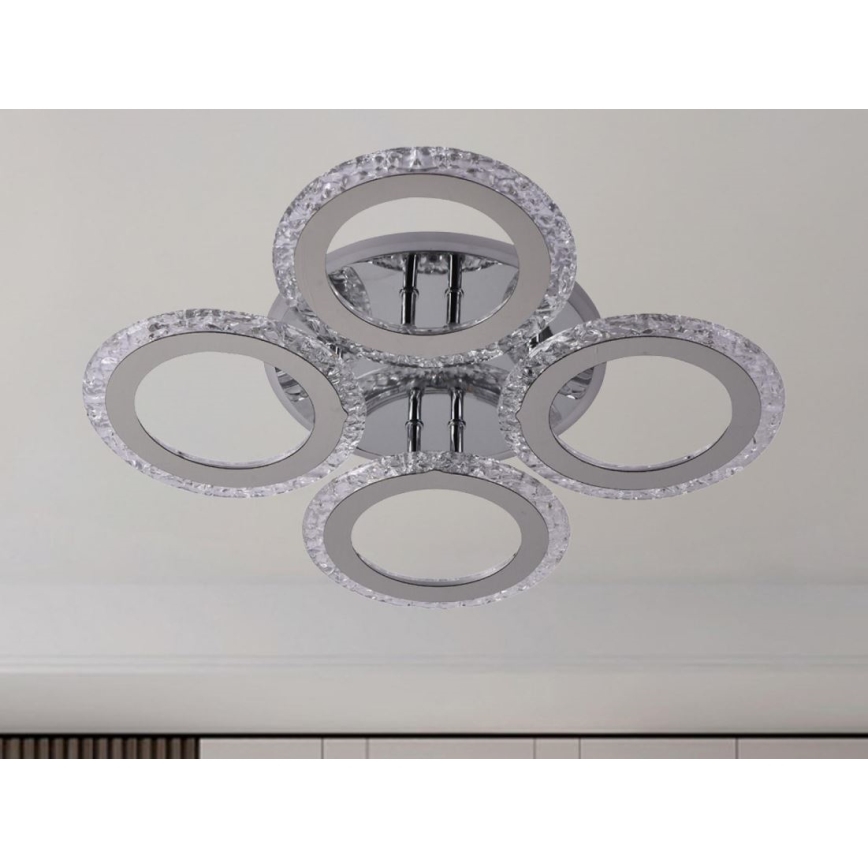 LED Dimmelhető felületre szerelhető csillár LED/55W/230V 3000-6500K + távirányító