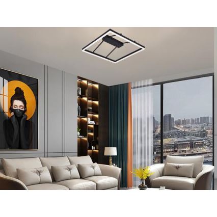 LED dimmelhető felületre szerelhető csillár LED/55W/230V 3000-6500K + távirányító