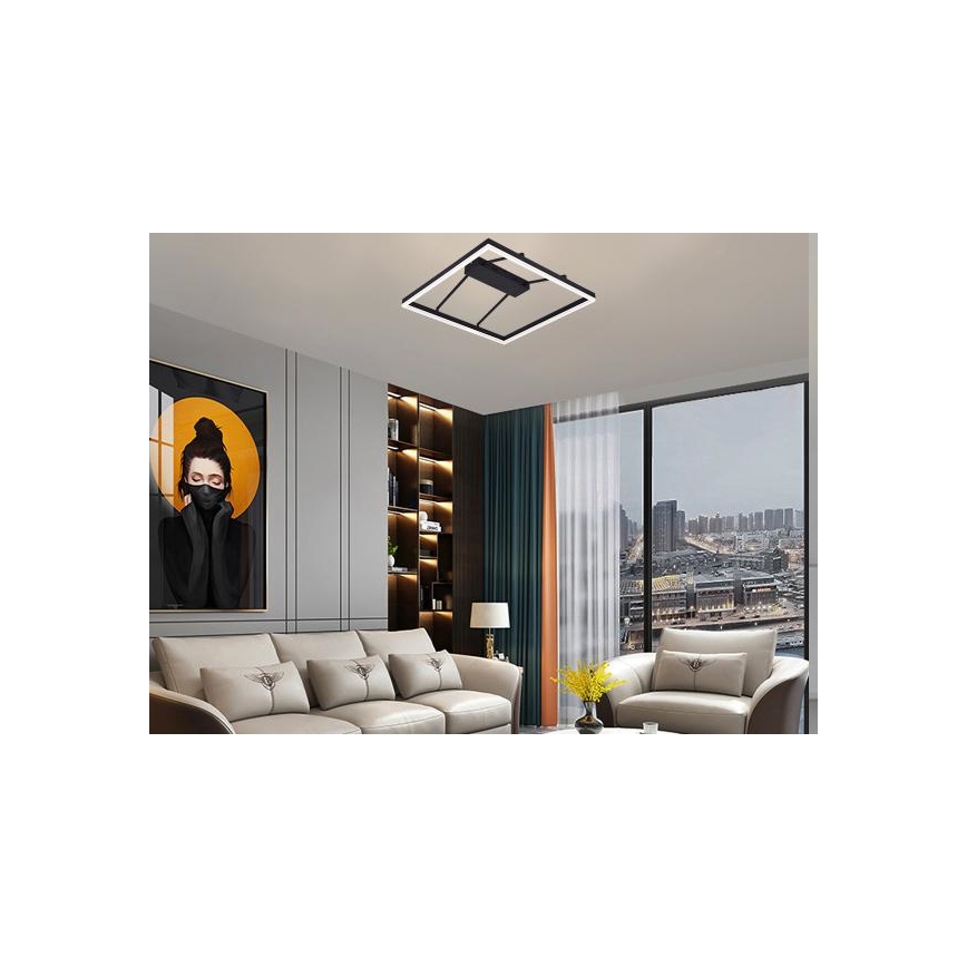 LED dimmelhető felületre szerelhető csillár LED/55W/230V 3000-6500K + távirányító