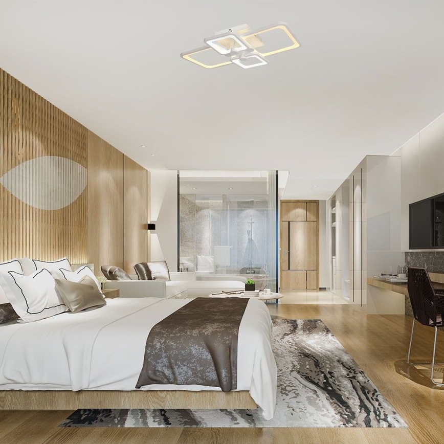 LED Dimmelhető felületre szerelhető csillár LED/70W/230V 3000-6500K + távirányítás