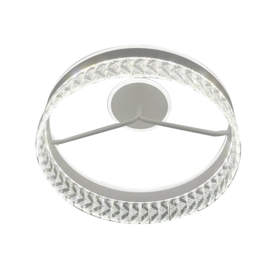 LED Dimmelhető kristály felületre szerelhető Csillár LED/75W/230V 3000-6500K fehér + távirányítás