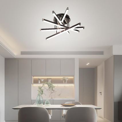 LED Dimmelhető felületre szerelhető csillár LED/75W/230V 3000-6500K + távirányítás