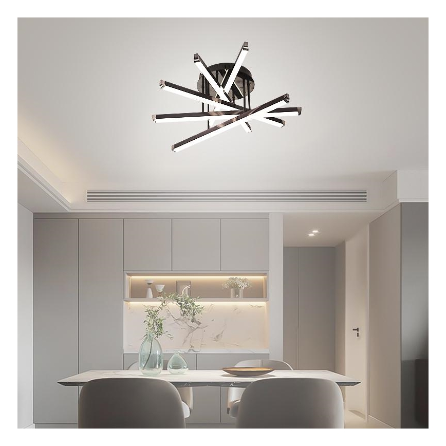 LED Dimmelhető felületre szerelhető csillár LED/75W/230V 3000-6500K + távirányítás