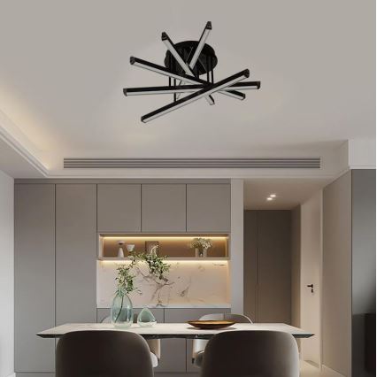 LED Dimmelhető felületre szerelhető csillár LED/75W/230V 3000-6500K + távirányítás