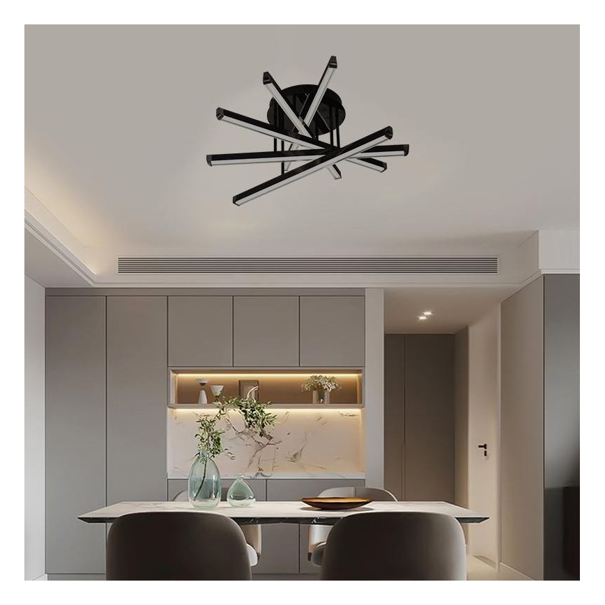 LED Dimmelhető felületre szerelhető csillár LED/75W/230V 3000-6500K + távirányítás