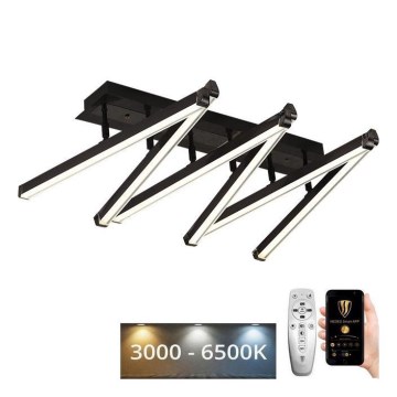 LED Dimmelhető felületre szerelhető csillár LED/75W/230V 3000-6500K + távirányítás