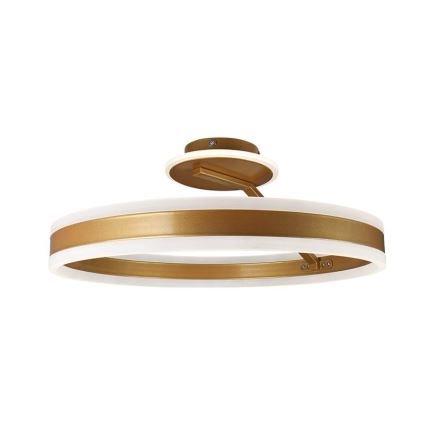 LED Dimmelhető felületre szerelhető csillár LED/86W/230V 3000-6500K arany + távirányítás