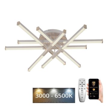 LED Dimmelhető felületre szerelhető csillár LED/90W/230V 3000-6500K + távirányítás