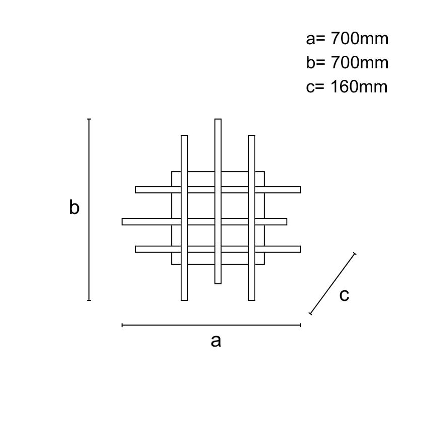 LED Dimmelhető felületre szerelhető csillár LED/90W/230V 3000-6500K + távirányítás